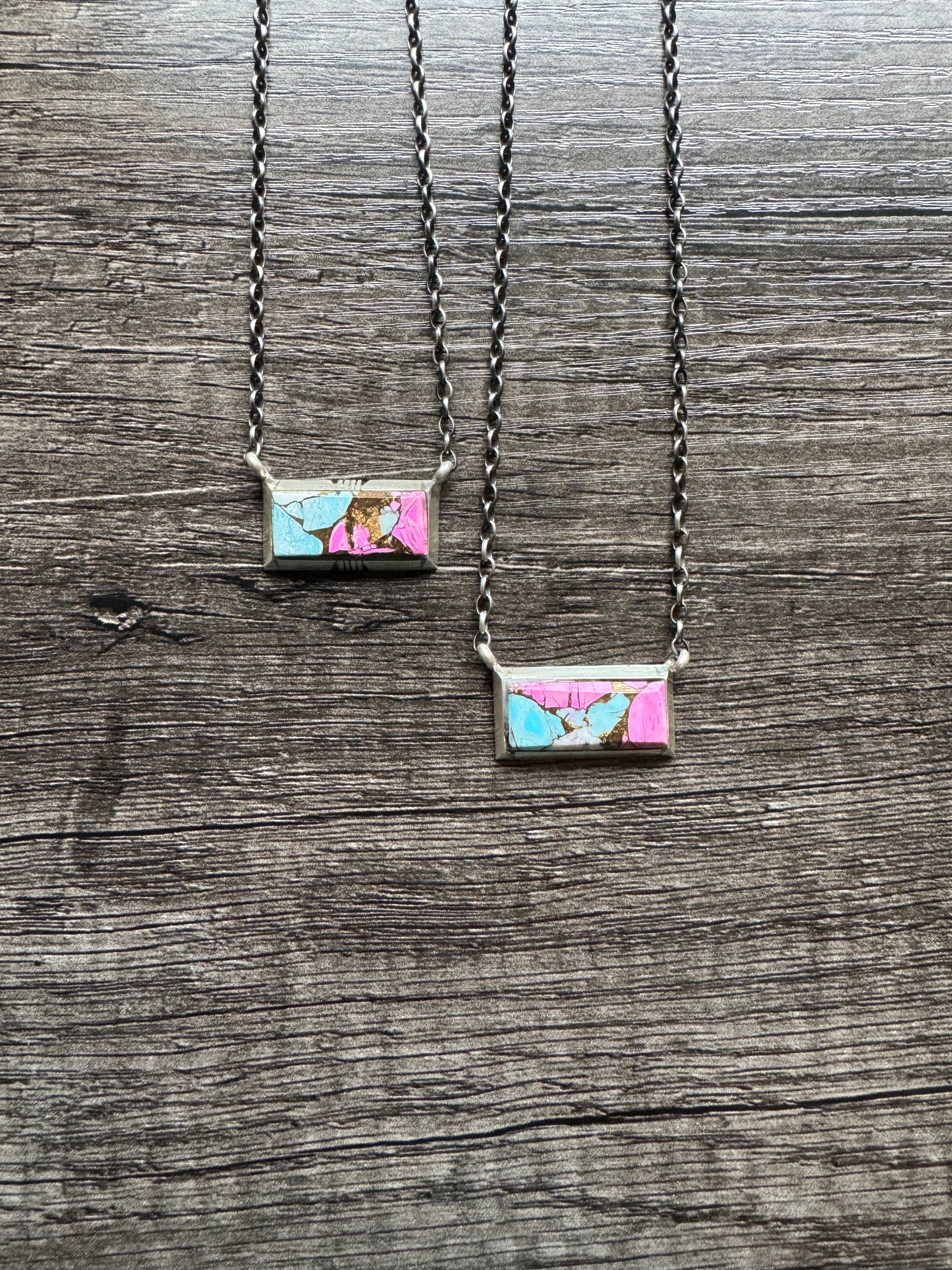 Cotton Candy Bar Necklace