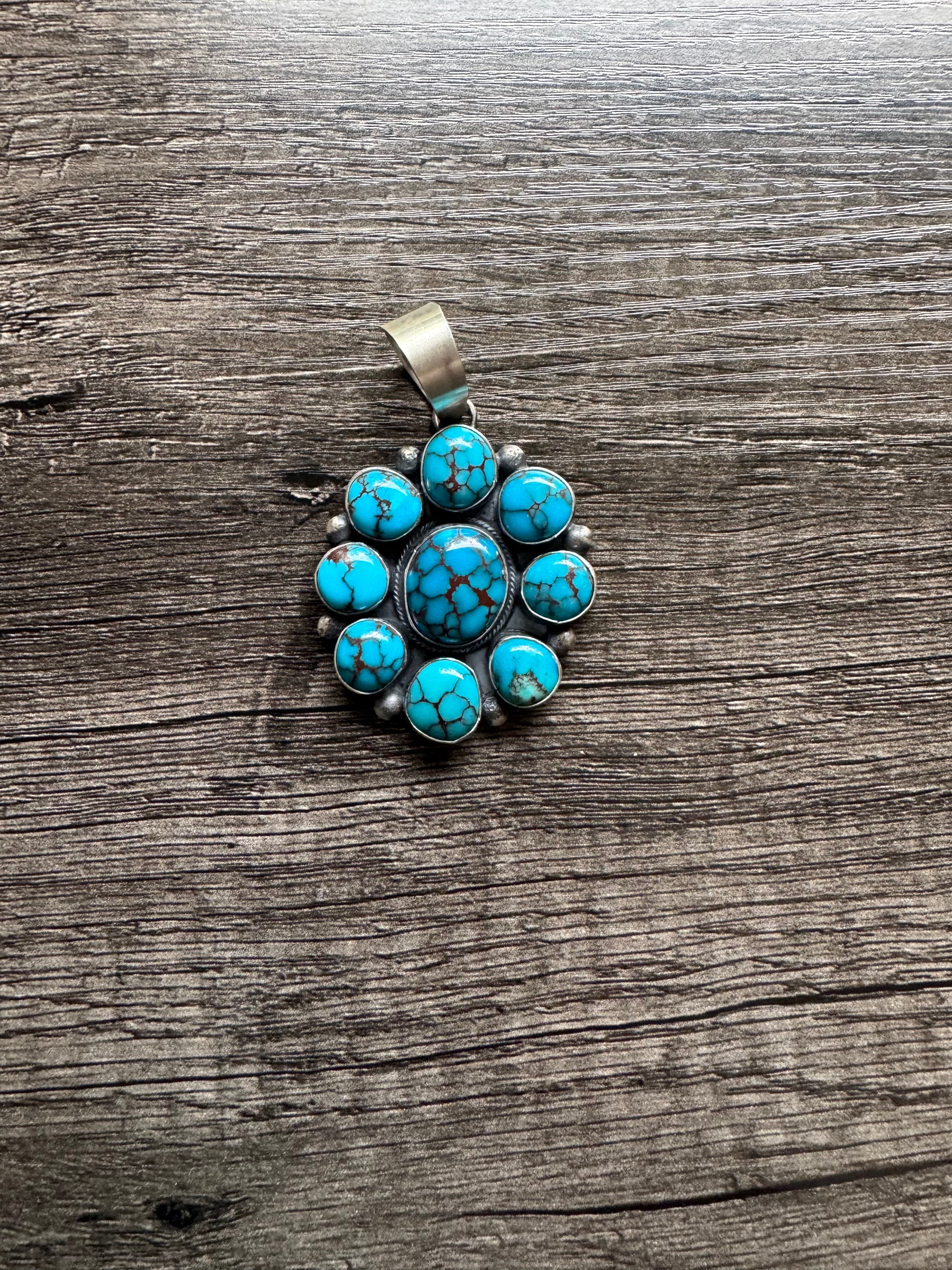 Egyptian Turquoise Cluster Pendant