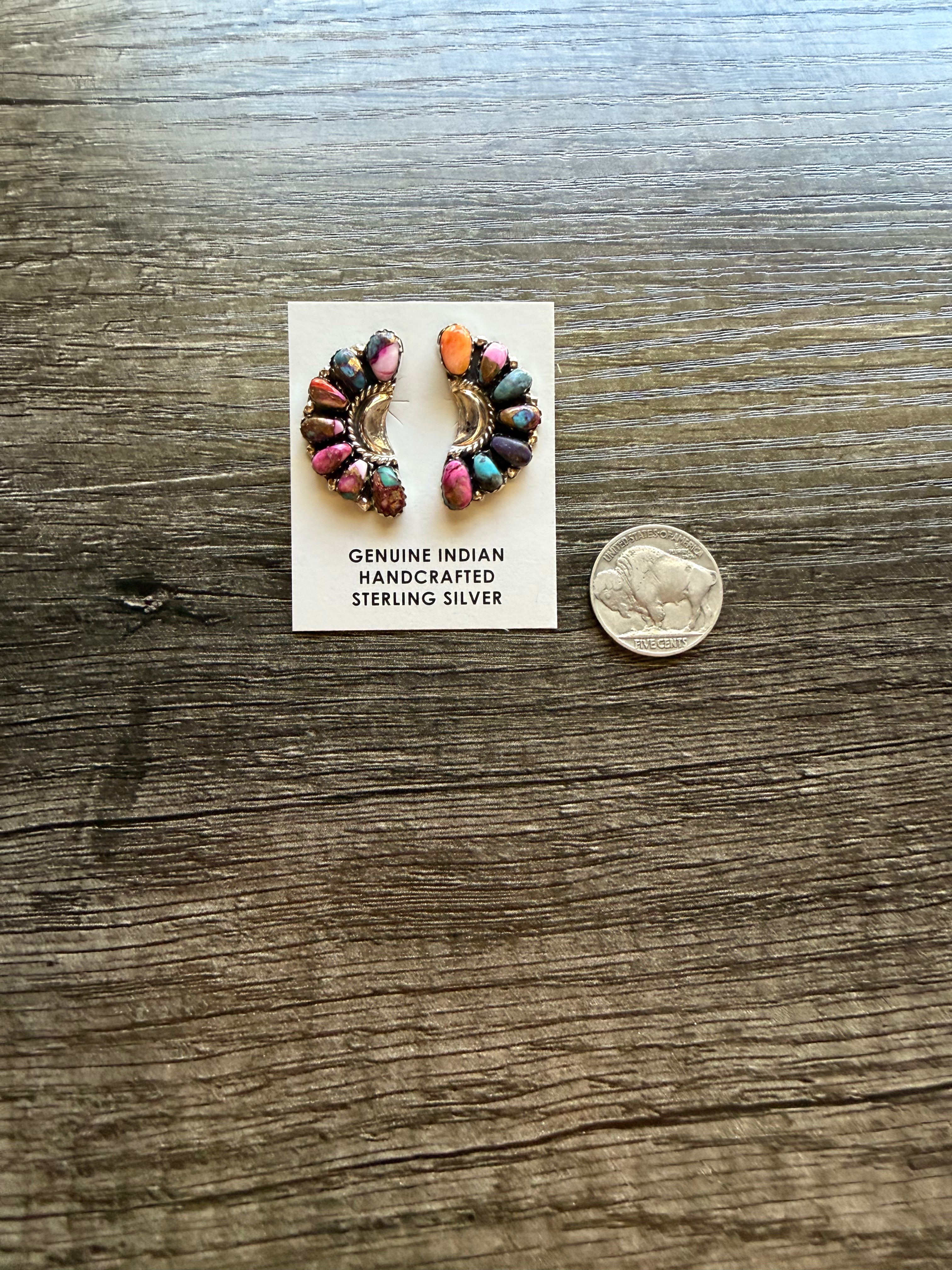 Dahlia Half Cluster Studs