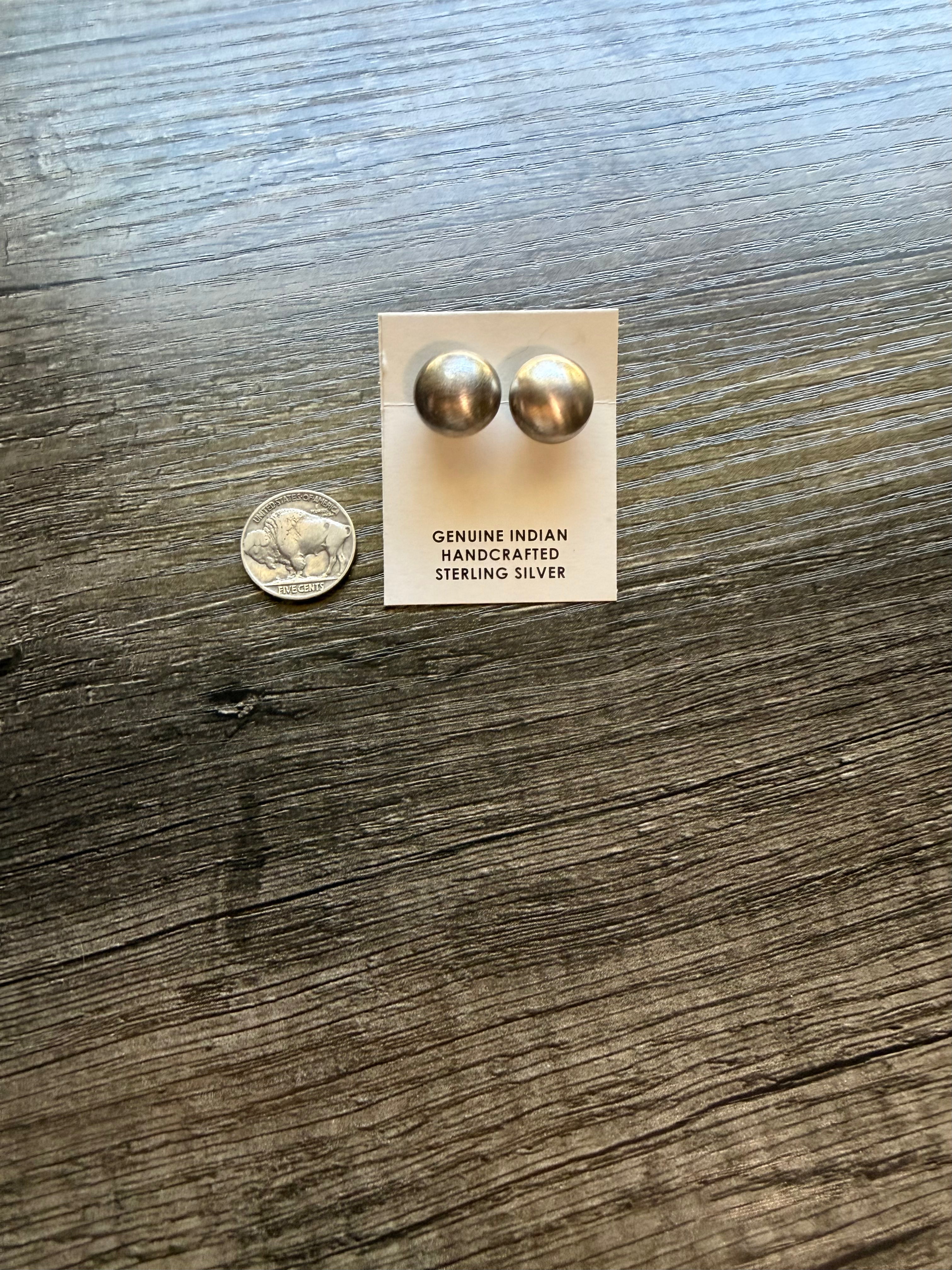 Handmade Navajo Pearl Studs
