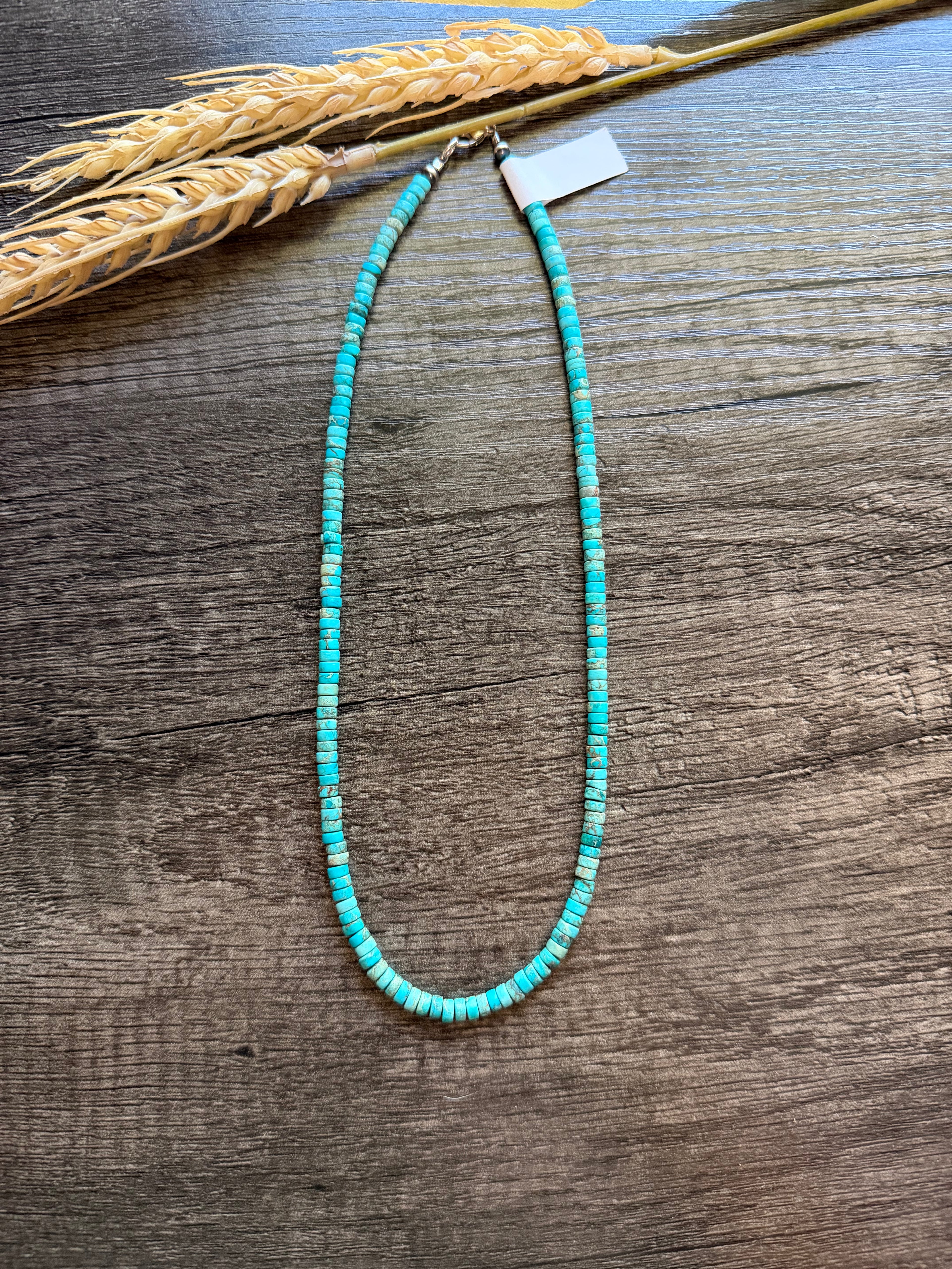 16" Kingman Heishi Necklace