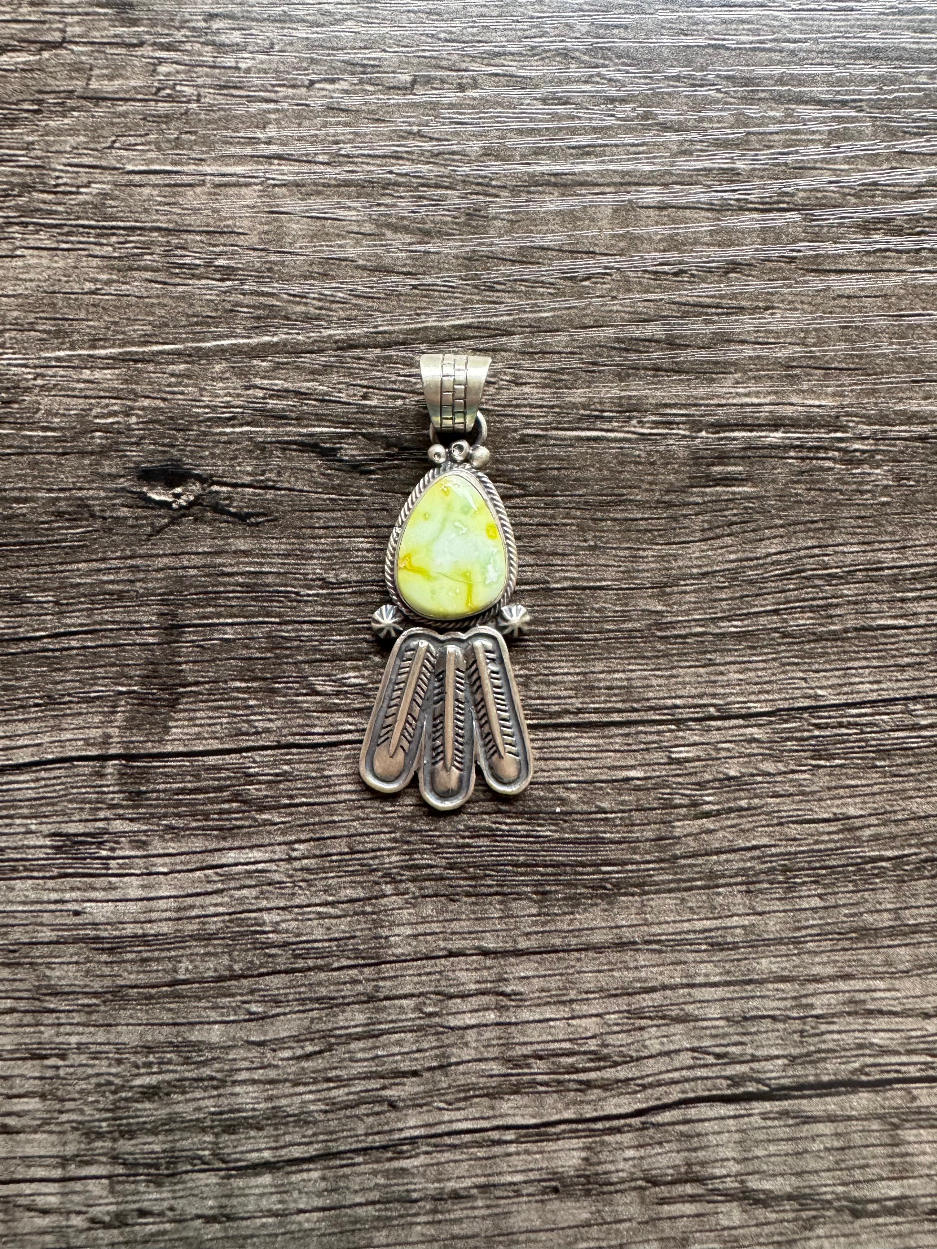 Palomino Feather Pendant