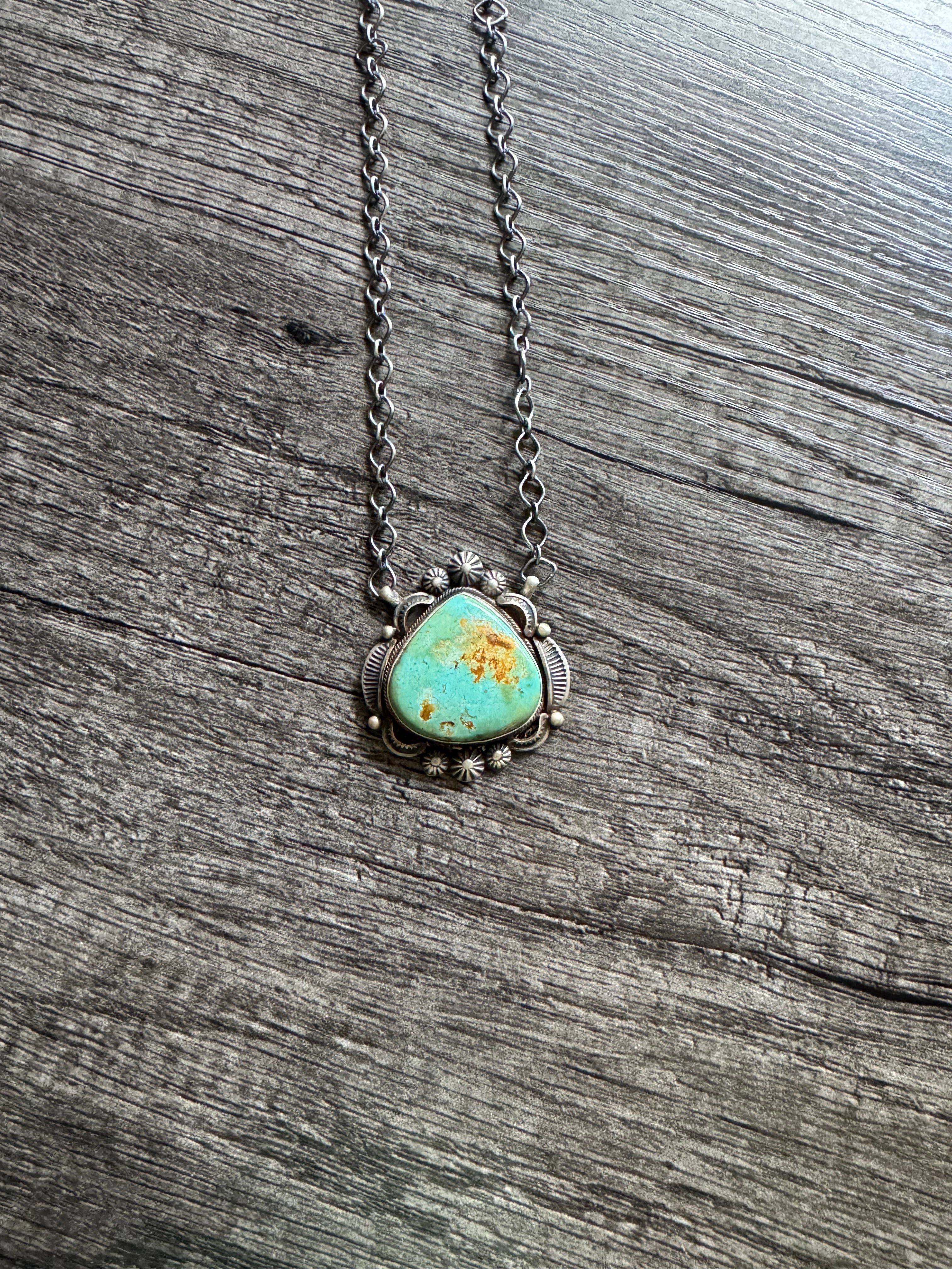 Kingman Teardrop Necklace