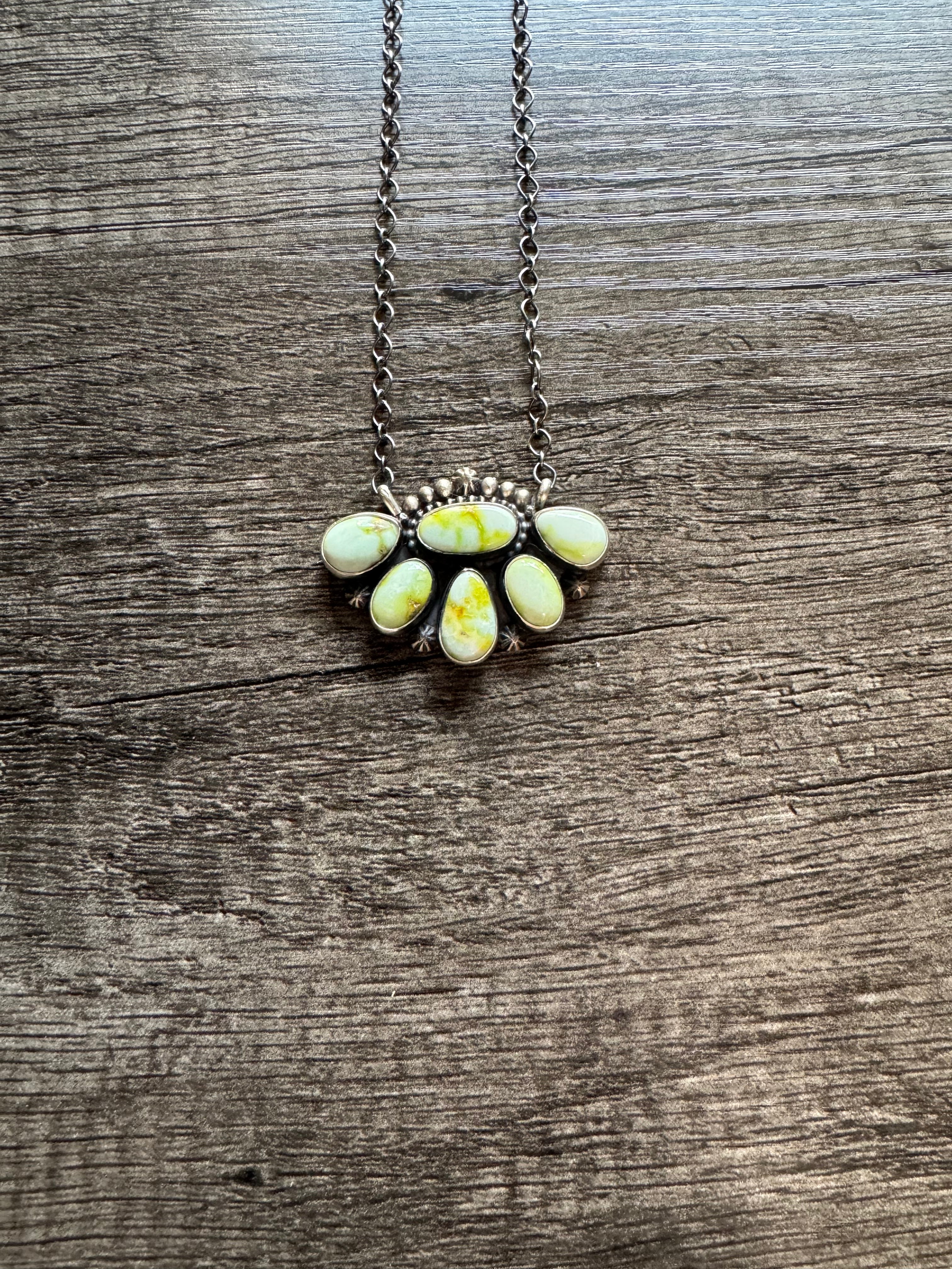 Palomino Cluster Necklace