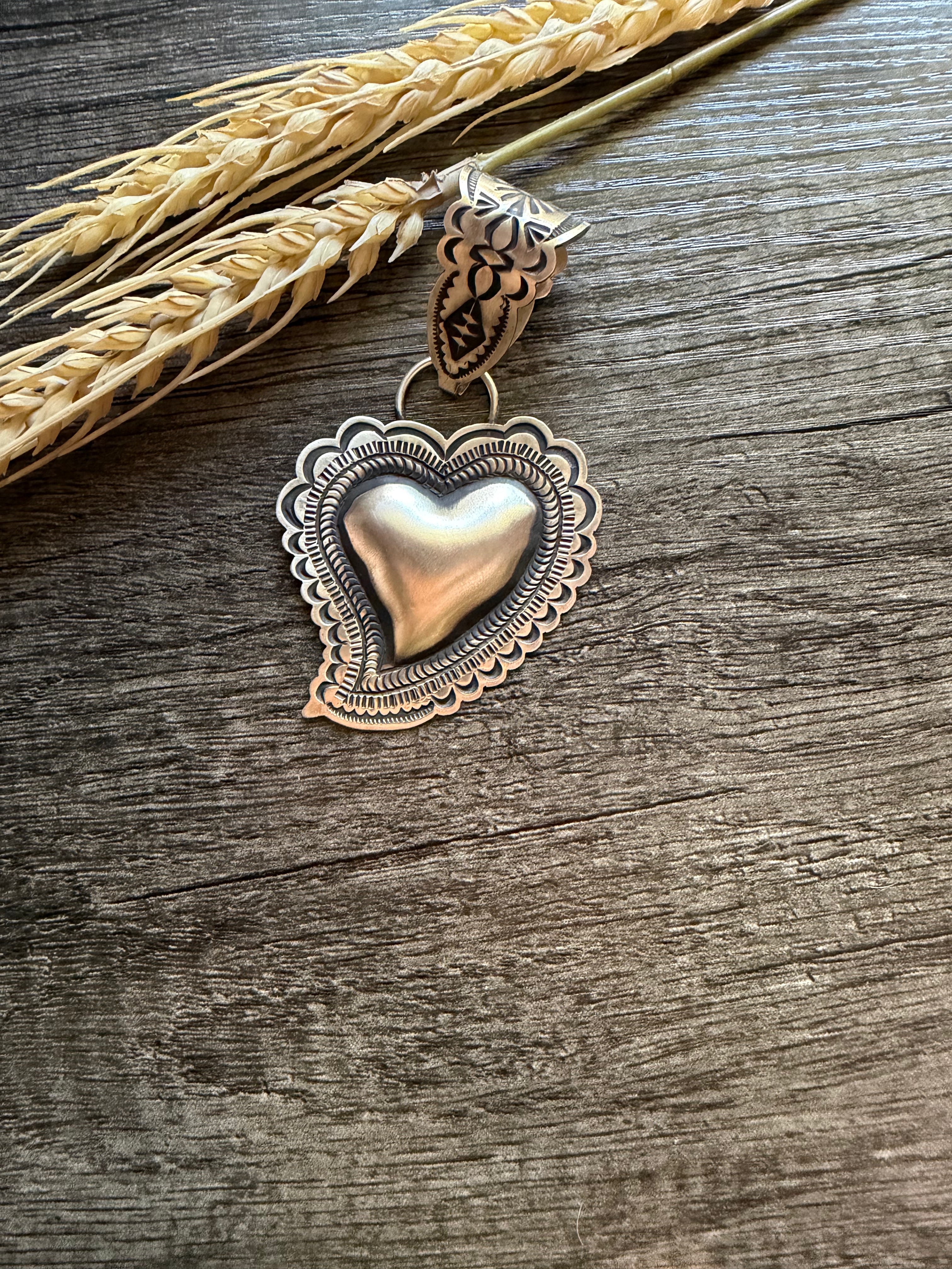 Concho Heart Pendant (#2)