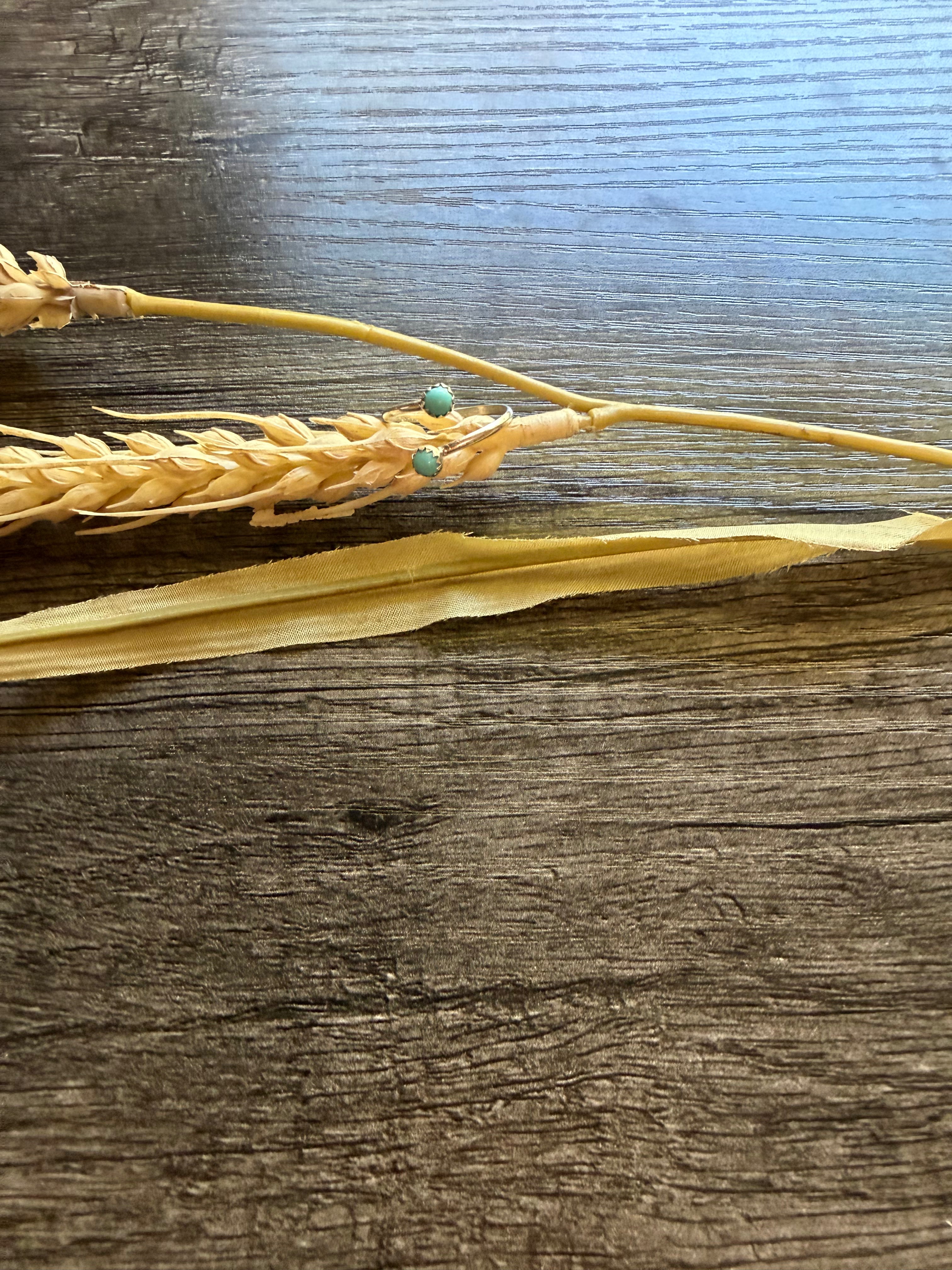 2 Stone Sleeping Beauty Stacker Rings