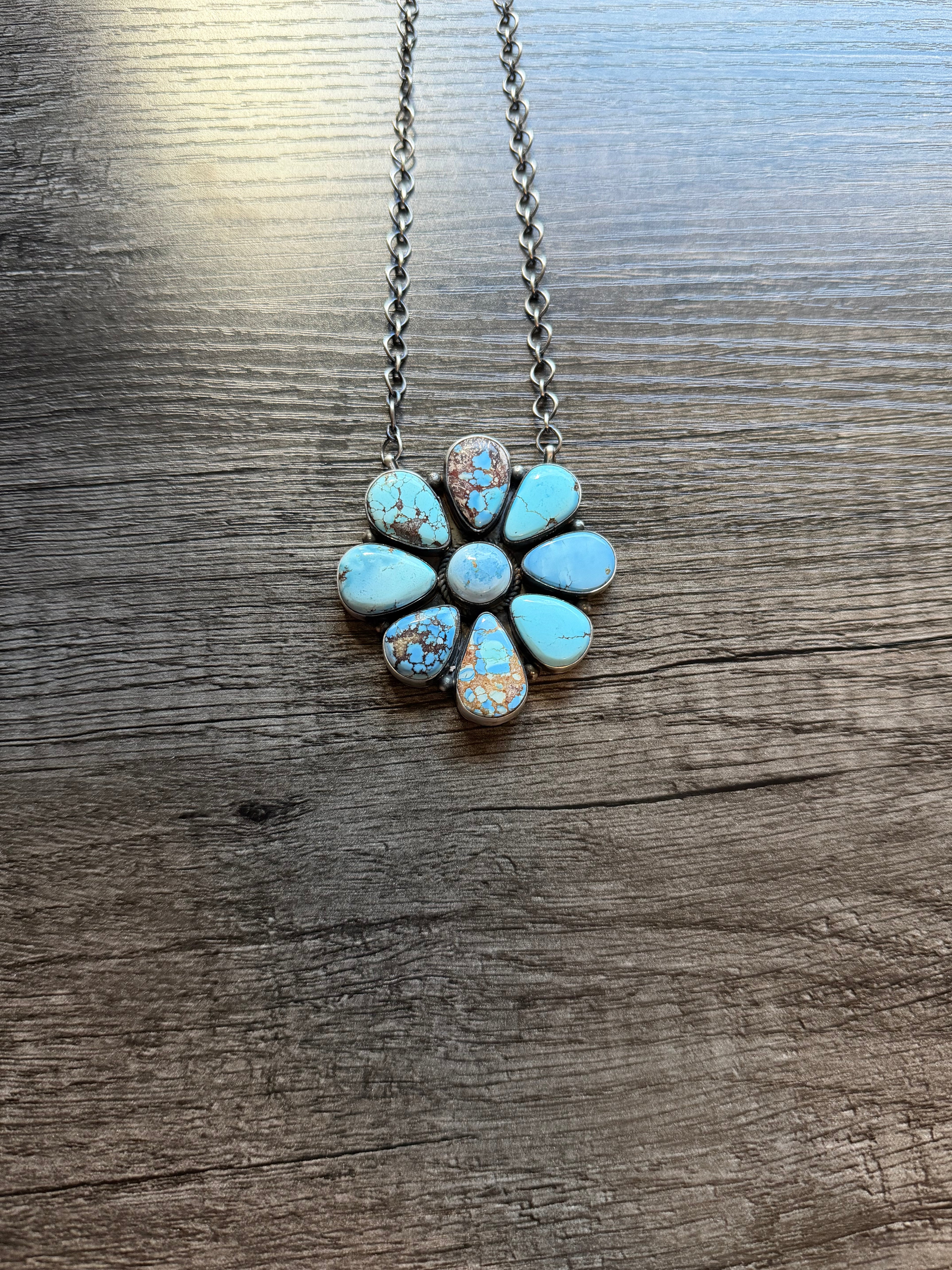 Golden Hills Cluster Necklace